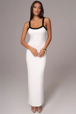White Francesca Contrast Maxi Dress*JLUXLABEL Hot