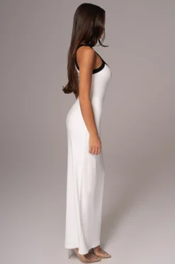 White Francesca Contrast Maxi Dress*JLUXLABEL Hot