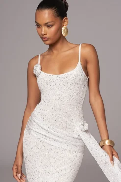 White Golden Dusk Sequin Dress*JLUXLABEL Discount