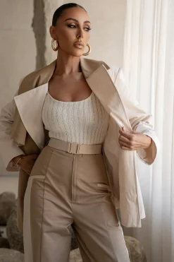 White Luz Rib Knit Bodysuit*JLUXLABEL Fashion