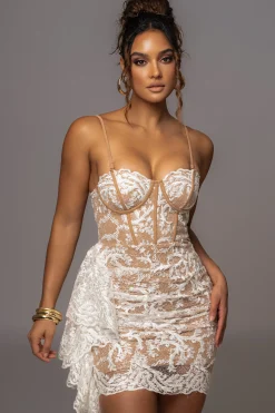 White Marilyn Lace Mini Dress*JLUXLABEL Hot