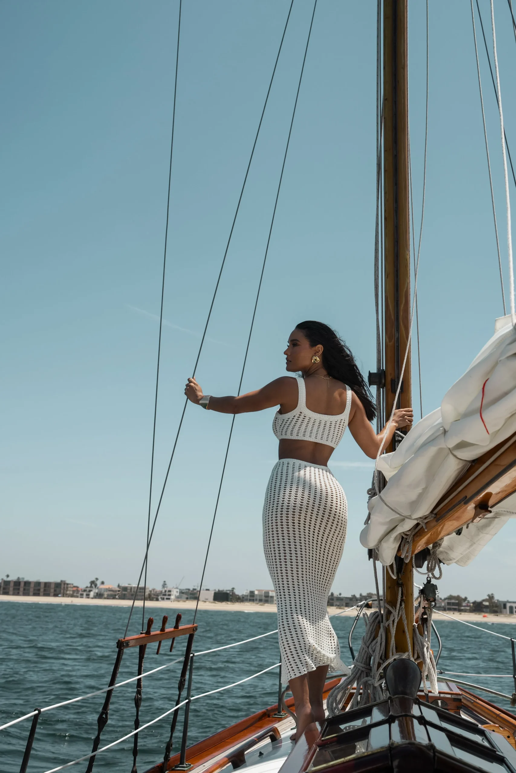 White Melrose Cutout Midi Dress*JLUXLABEL Online