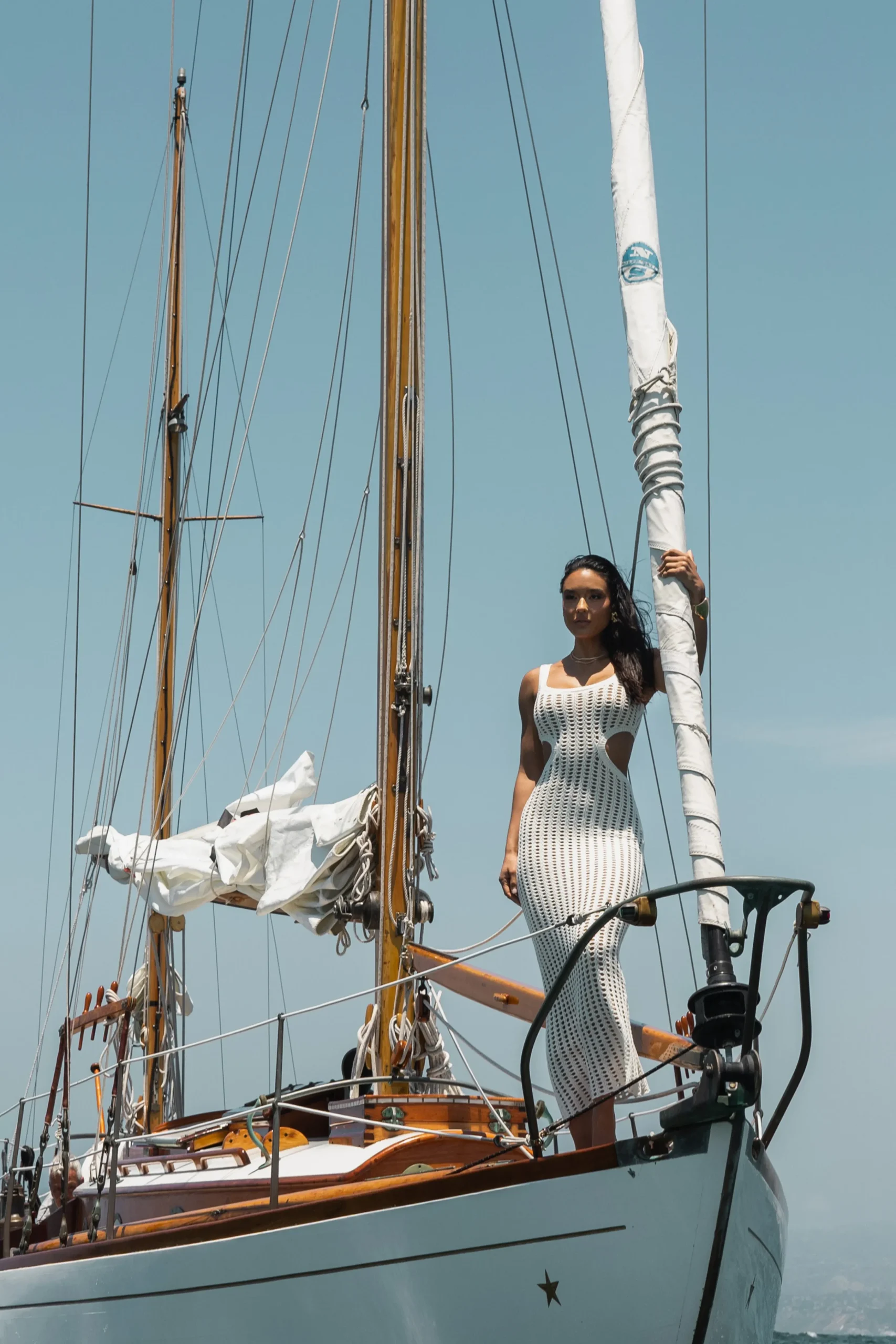 White Melrose Cutout Midi Dress*JLUXLABEL Online