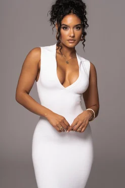 White Never Better Midi Dress*JLUXLABEL Hot