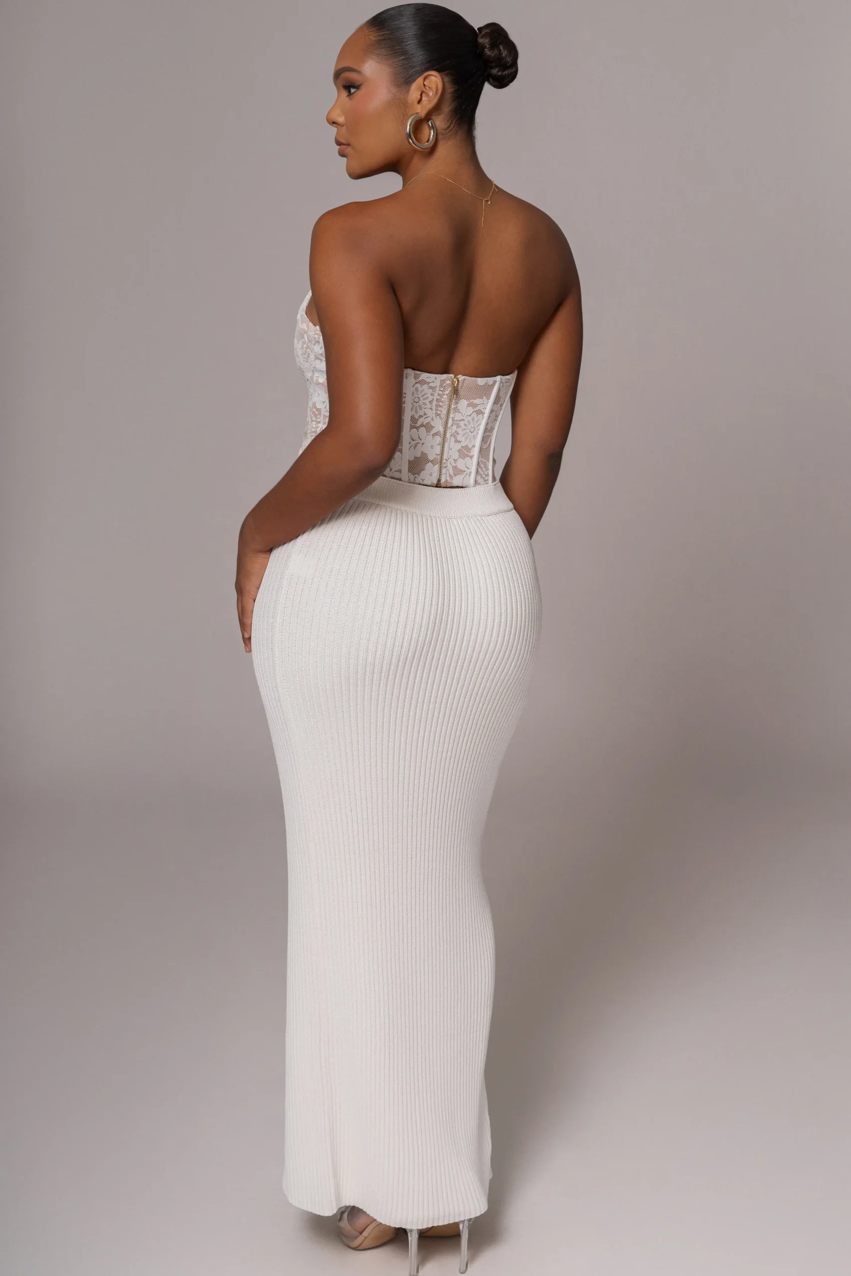 White Rosemere Lace Top*JLUXLABEL Clearance