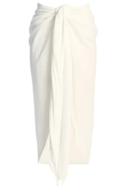 White SAYLOR LINEN SARONG*JLUXLABEL Hot