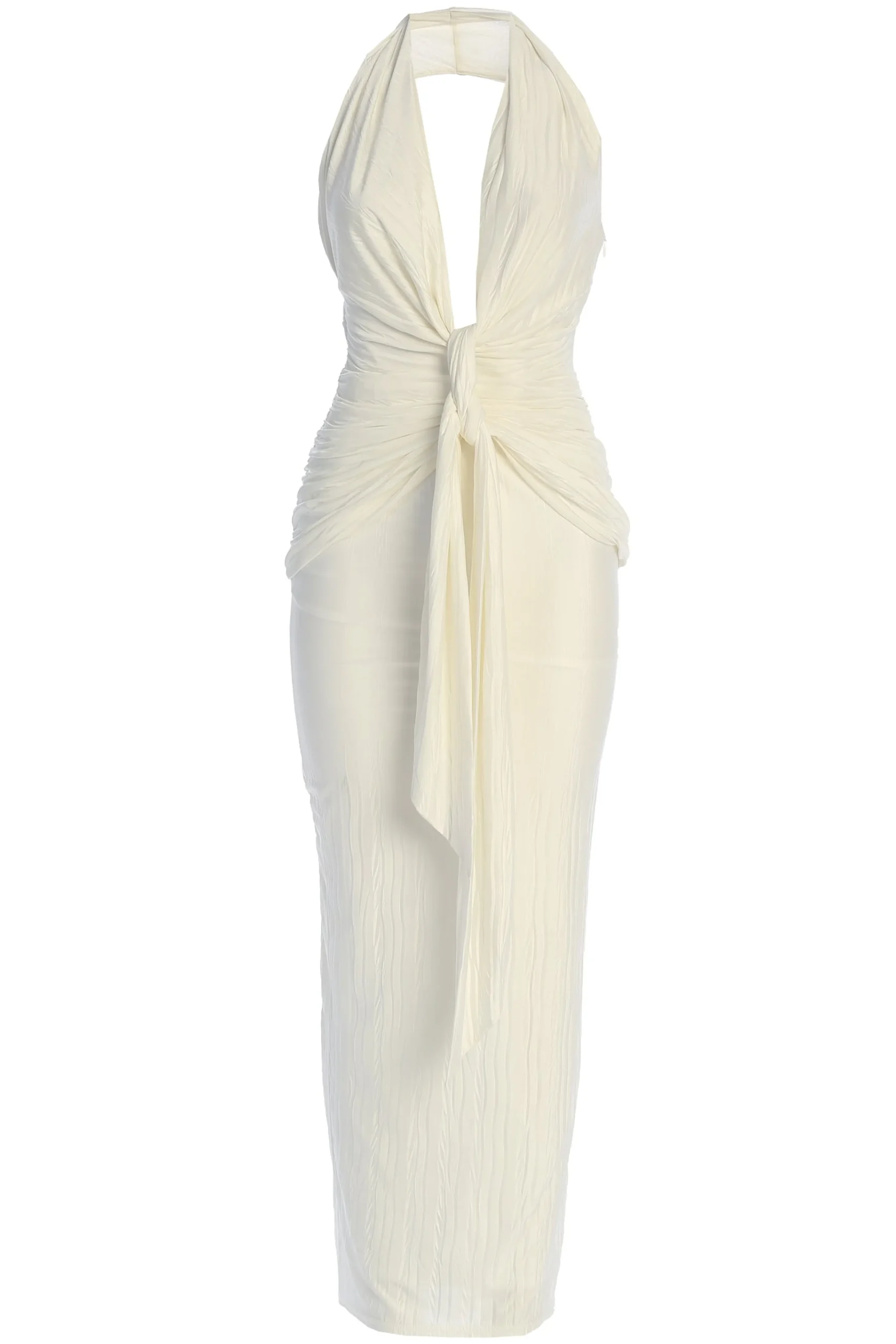 White Under The Moonlight Drape Dress*JLUXLABEL Sale