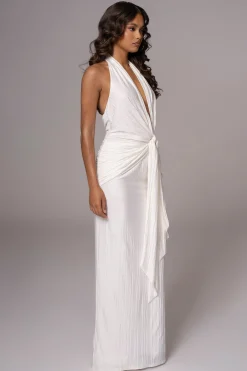 White Under The Moonlight Drape Dress*JLUXLABEL Sale