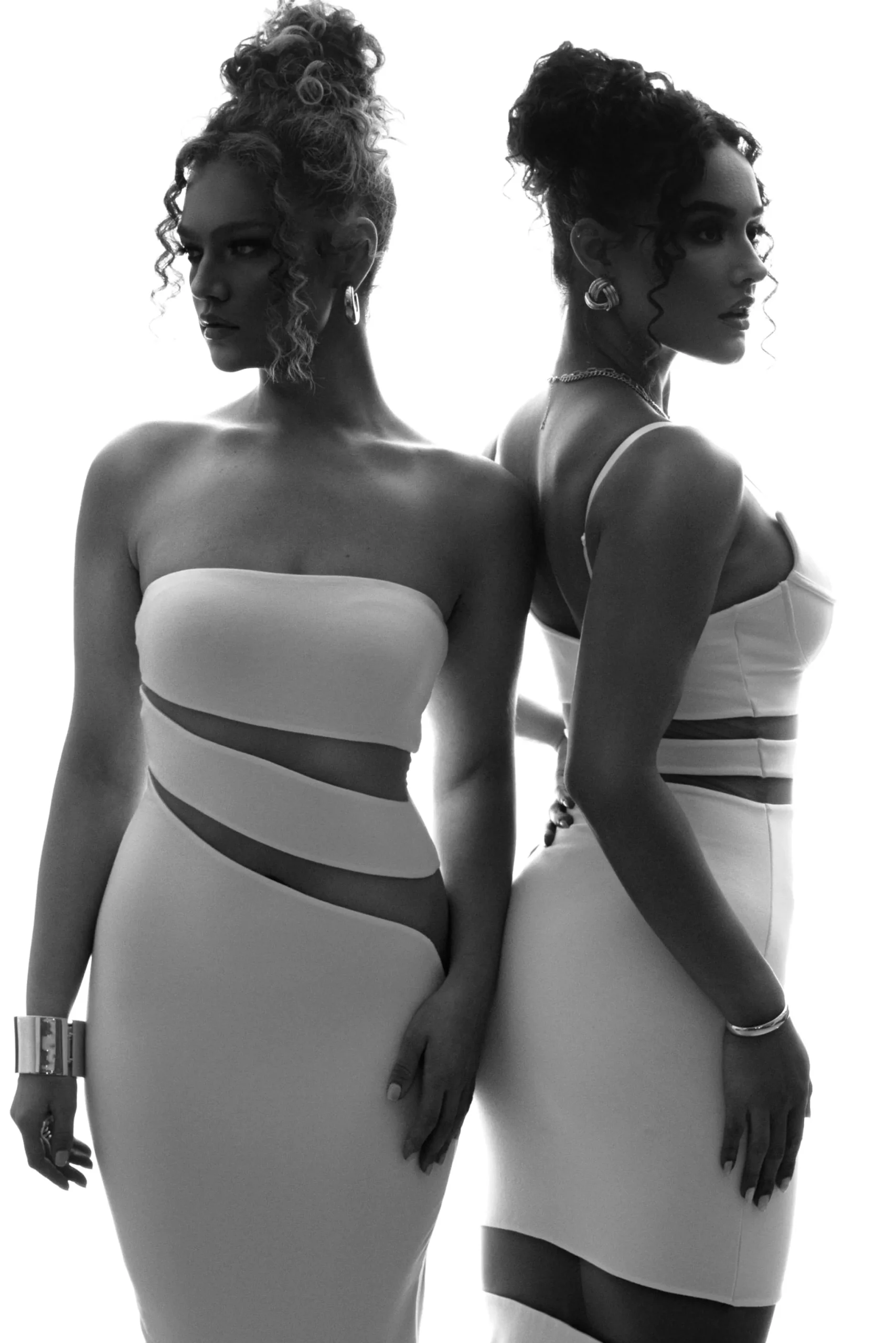 White Unpredictable Midi Dress*JLUXLABEL Outlet