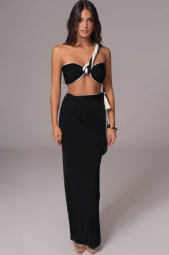 White/Black Venus Reversible Skirt Set*JLUXLABEL Sale