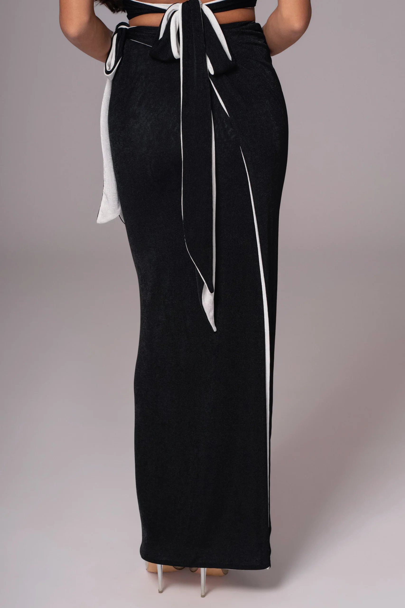 White/Black Venus Reversible Skirt Set*JLUXLABEL Sale