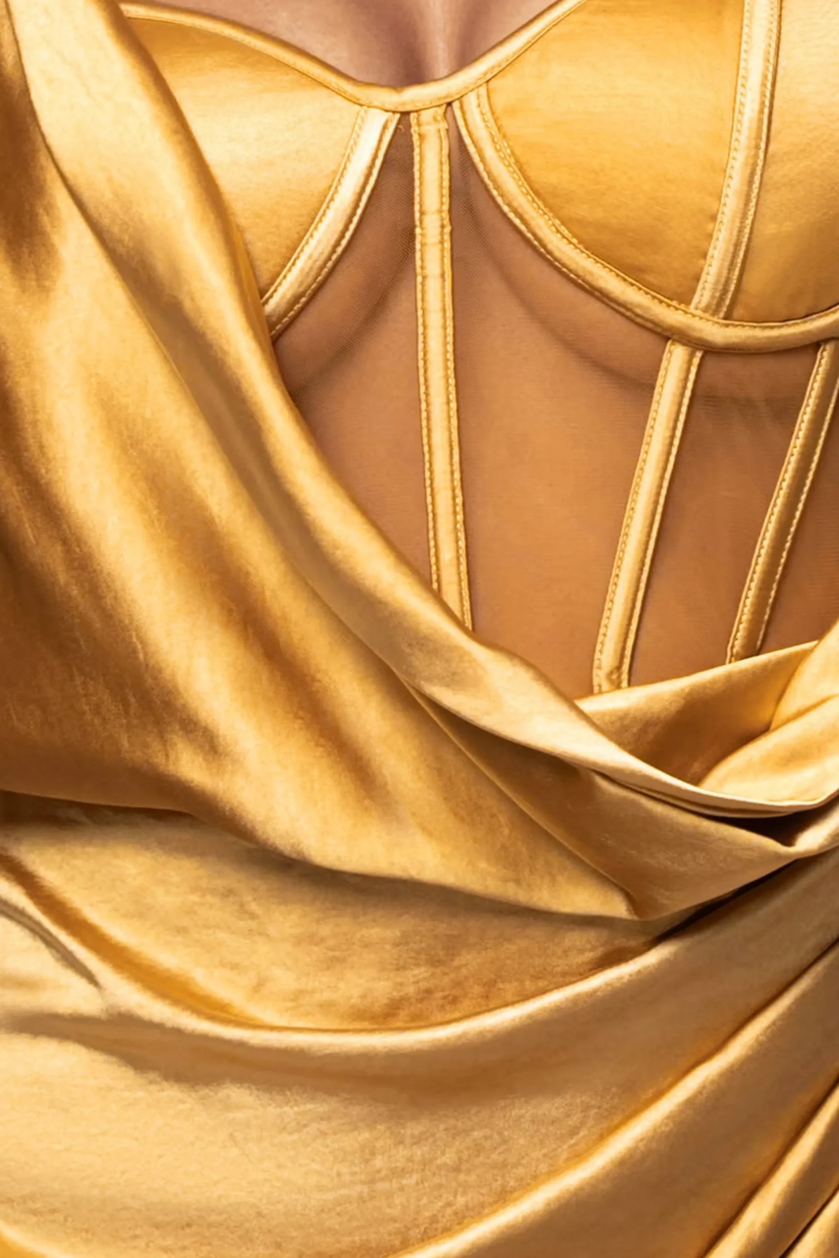 Yellow Anastacia Drape Maxi Dress*JLUXLABEL Outlet