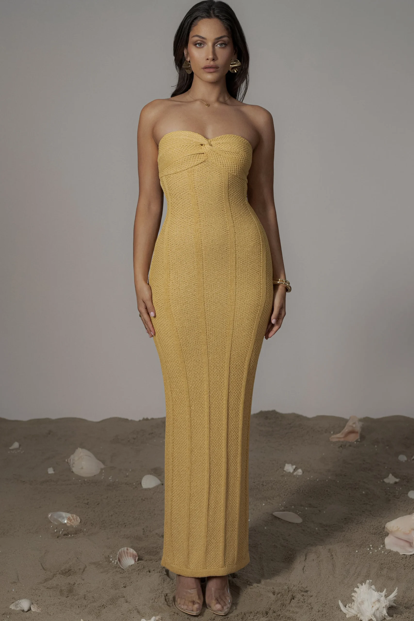 Yellow Blanca Strapless Maxi Dress*JLUXLABEL Clearance
