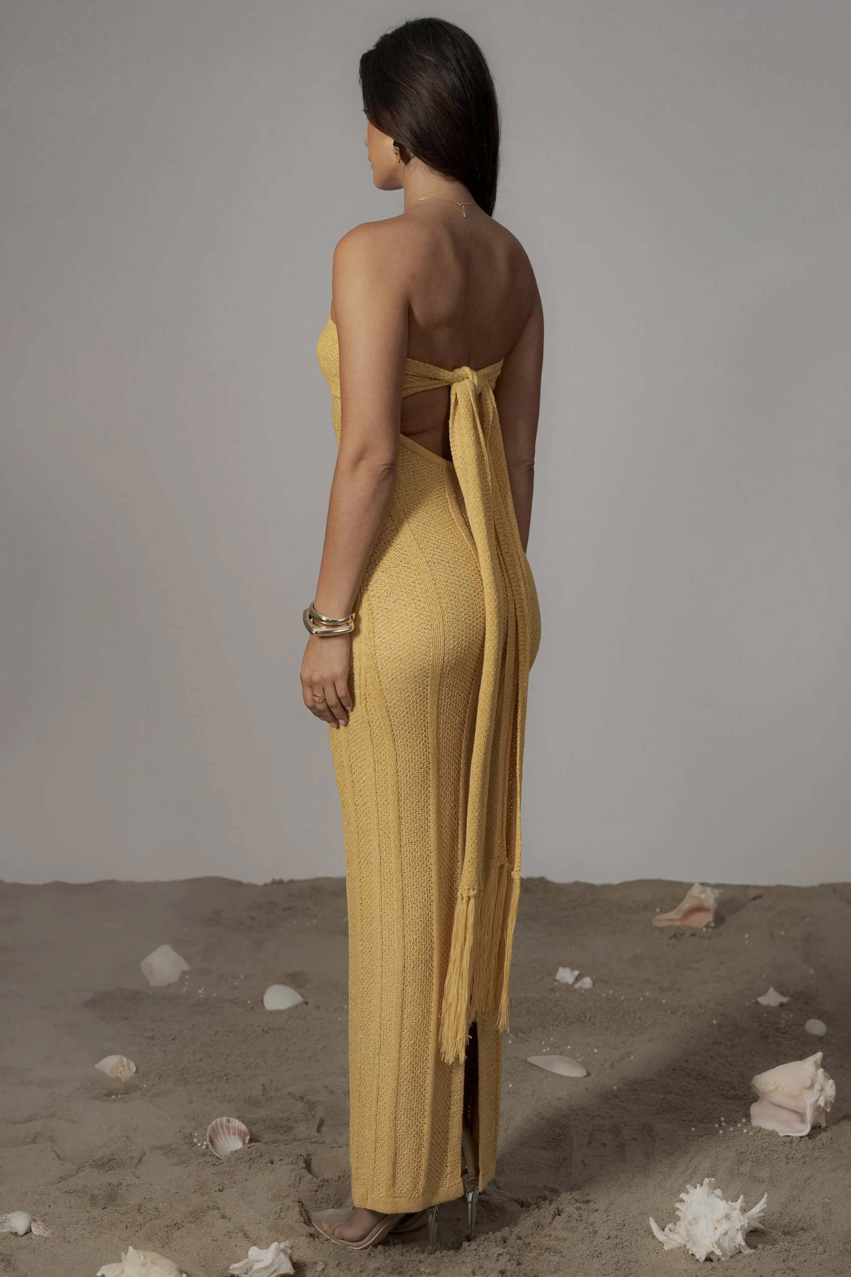 Yellow Blanca Strapless Maxi Dress*JLUXLABEL Clearance
