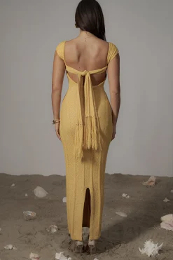 Yellow Blanca Strapless Maxi Dress*JLUXLABEL Clearance