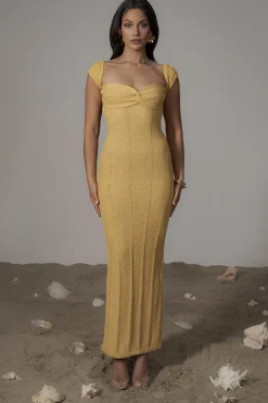 Yellow Blanca Strapless Maxi Dress*JLUXLABEL Clearance