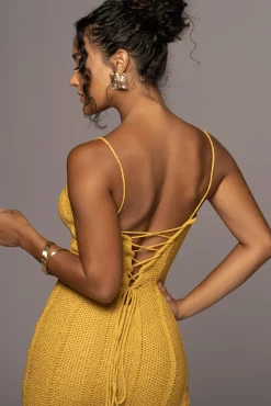Yellow Cabana Views Crochet Dress*JLUXLABEL Sale