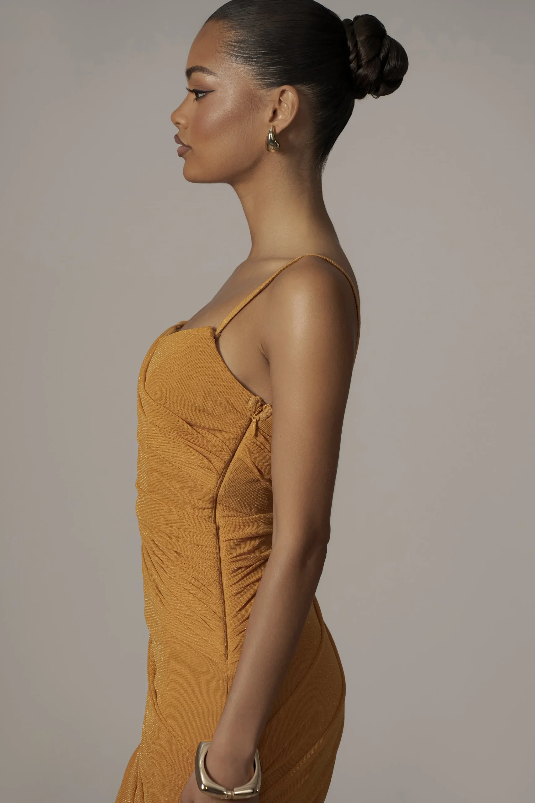 Yellow Catalina Lurex Knit Maxi Dress*JLUXLABEL Online