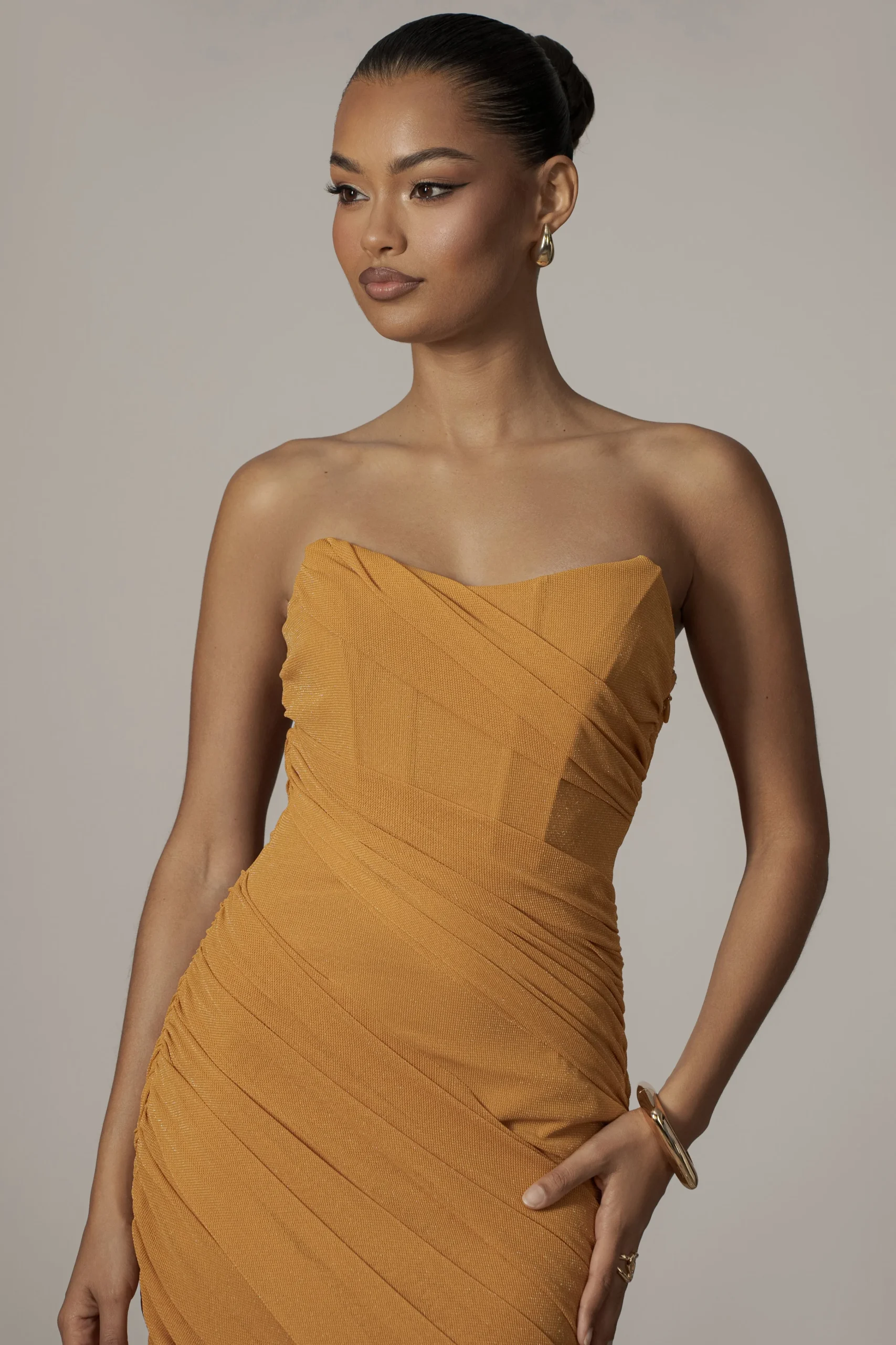 Yellow Catalina Lurex Knit Maxi Dress*JLUXLABEL Online