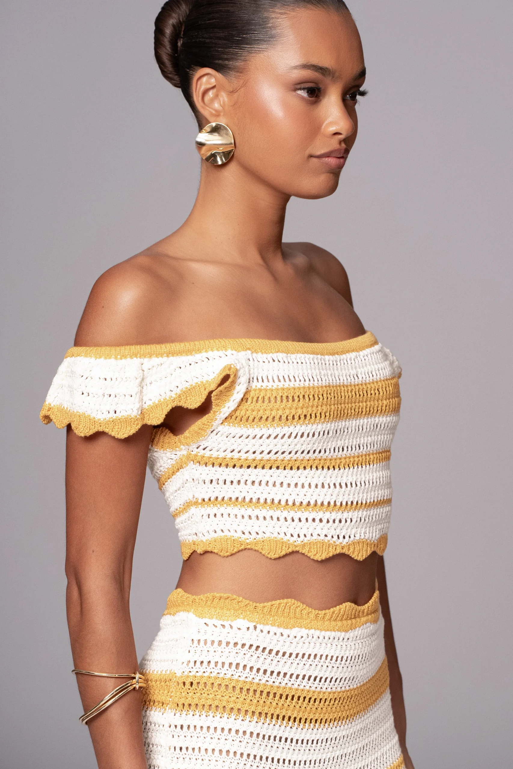Yellow Corazon Ruffle Skirt Set*JLUXLABEL Discount