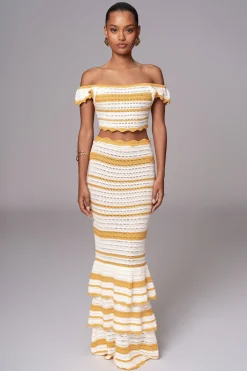 Yellow Corazon Ruffle Skirt Set*JLUXLABEL Discount