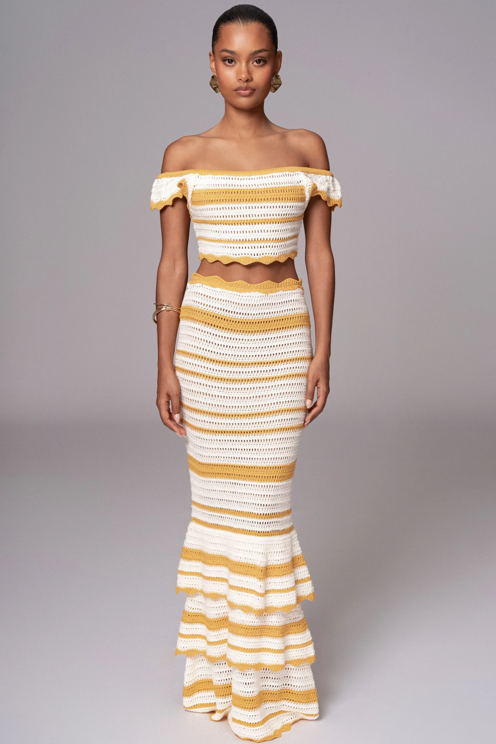 Yellow Corazon Ruffle Skirt Set*JLUXLABEL Discount