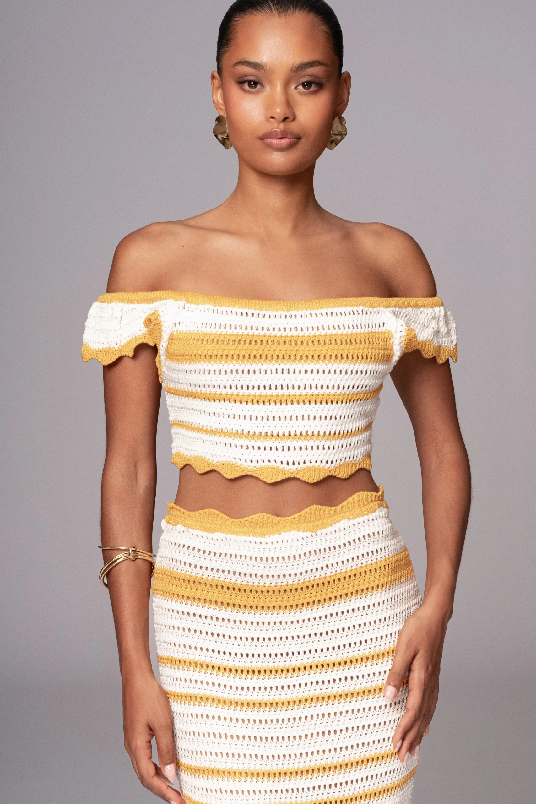 Yellow Corazon Ruffle Skirt Set*JLUXLABEL Discount