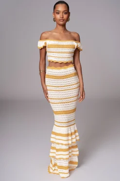 Yellow Corazon Ruffle Skirt Set*JLUXLABEL Discount