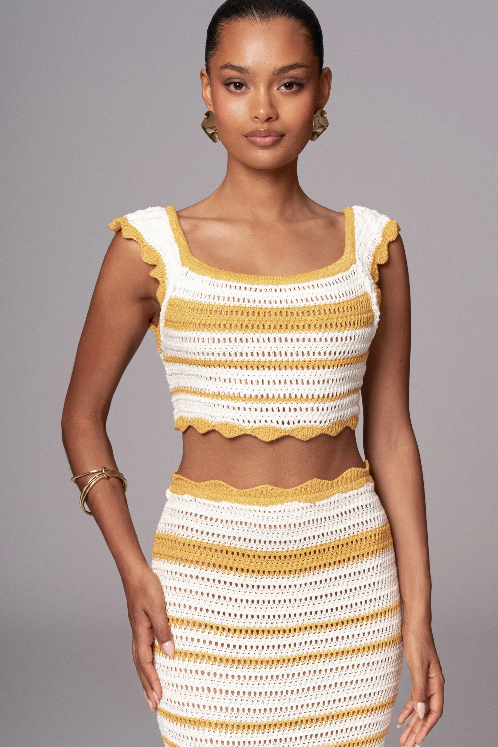 Yellow Corazon Ruffle Skirt Set*JLUXLABEL Discount