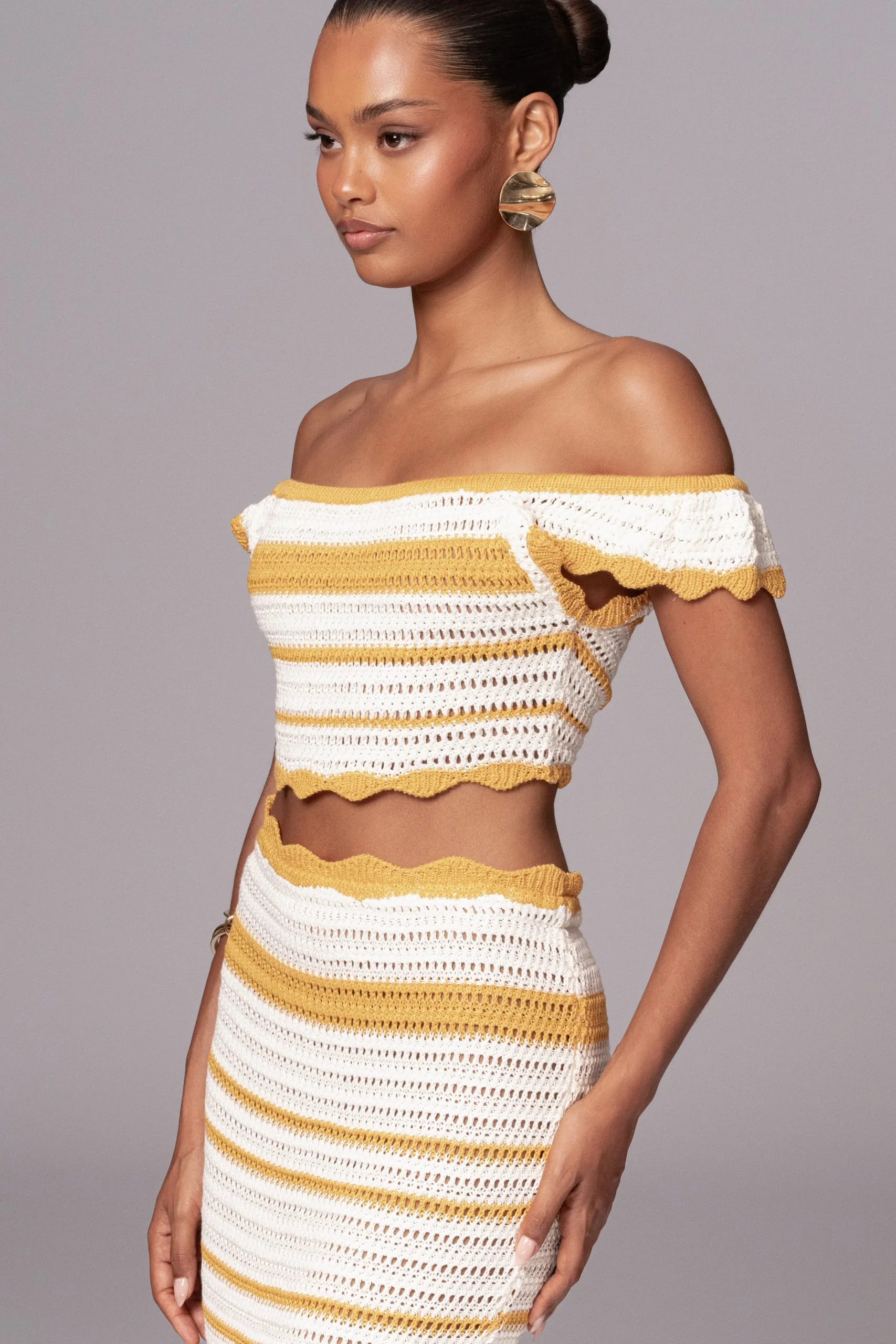 Yellow Corazon Ruffle Skirt Set*JLUXLABEL Discount
