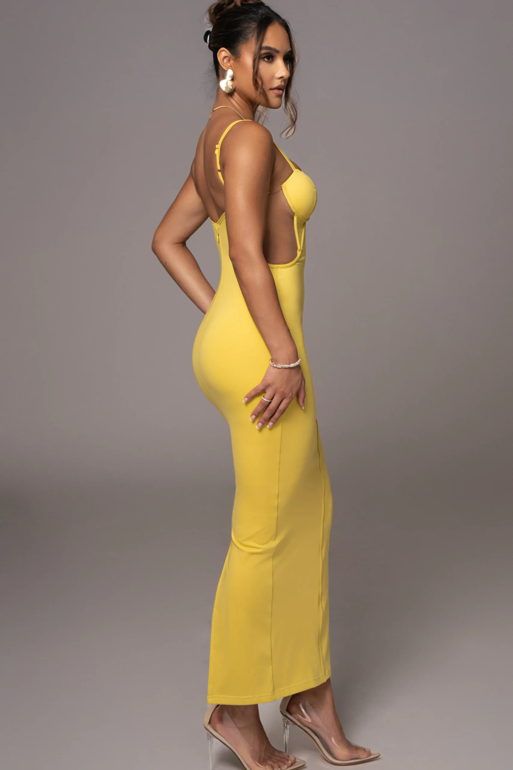 Yellow Enchantment Bustier Maxi Dress*JLUXLABEL Fashion