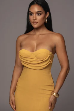 Yellow Linen Visions Of You Dress*JLUXLABEL Discount