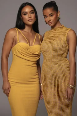 Yellow Linen Visions Of You Dress*JLUXLABEL Discount