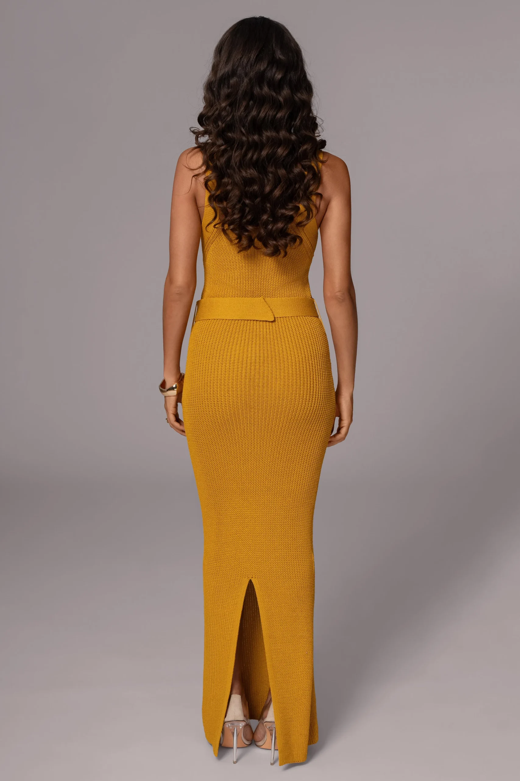 Yellow Moonrise Ribbed Maxi Dress*JLUXLABEL Outlet
