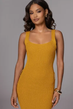 Yellow Moonrise Ribbed Maxi Dress*JLUXLABEL Outlet