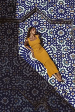 Yellow Moonrise Ribbed Maxi Dress*JLUXLABEL Outlet