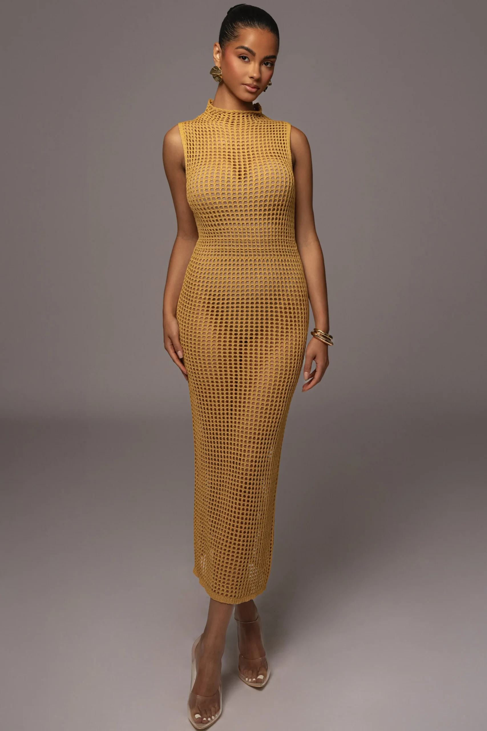 Yellow Pacific Tides Crochet Maxi Dress*JLUXLABEL Best