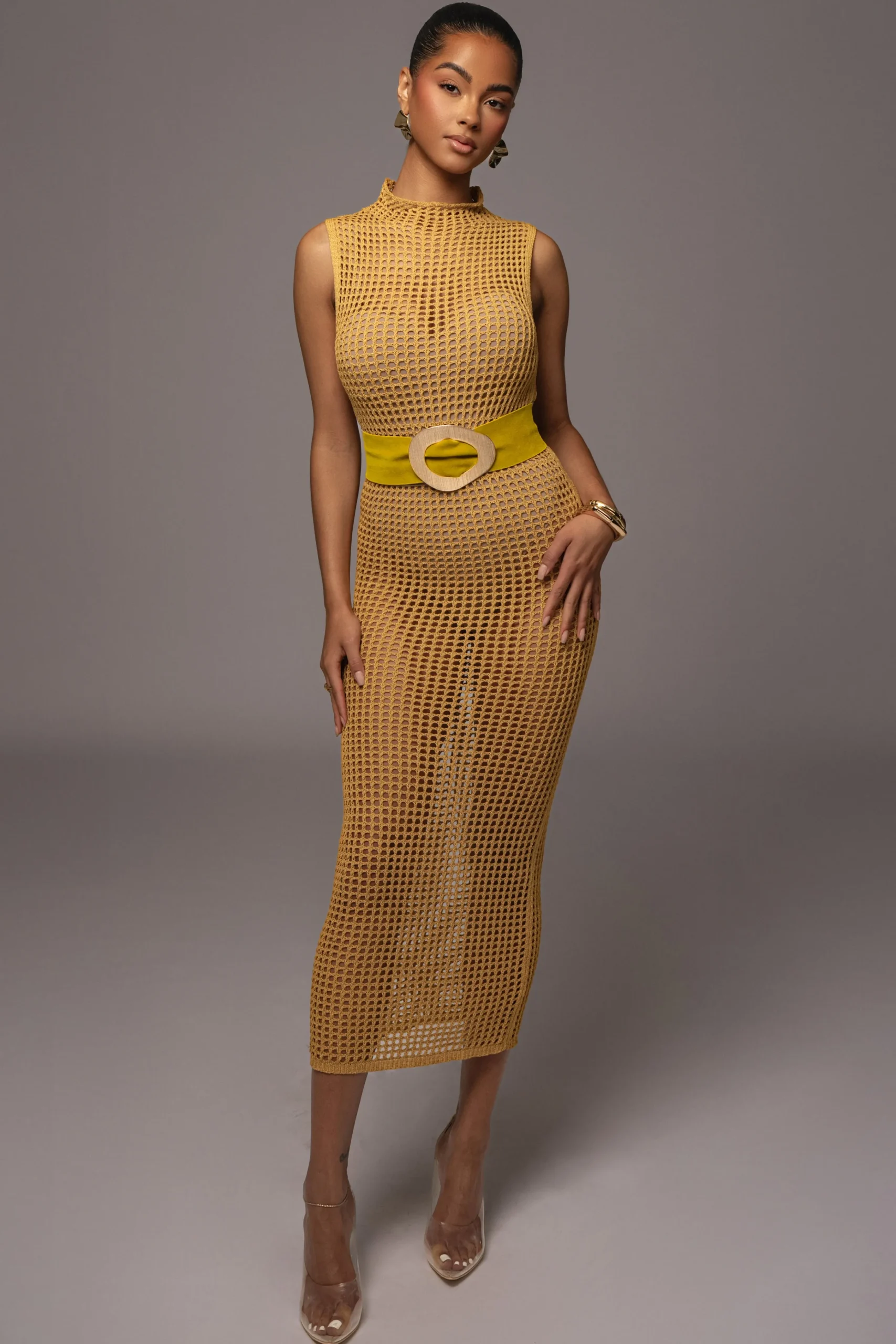 Yellow Pacific Tides Crochet Maxi Dress*JLUXLABEL Best