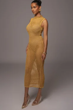 Yellow Pacific Tides Crochet Maxi Dress*JLUXLABEL Best