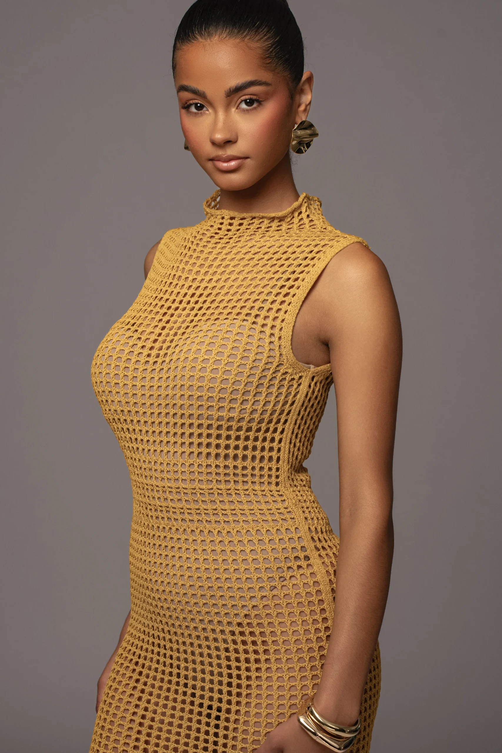 Yellow Pacific Tides Crochet Maxi Dress*JLUXLABEL Best