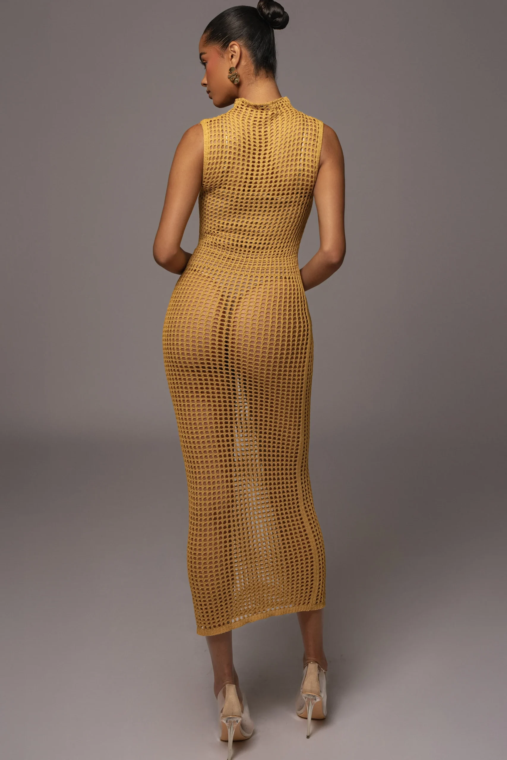 Yellow Pacific Tides Crochet Maxi Dress*JLUXLABEL Best